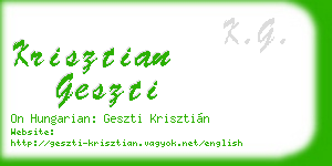 krisztian geszti business card